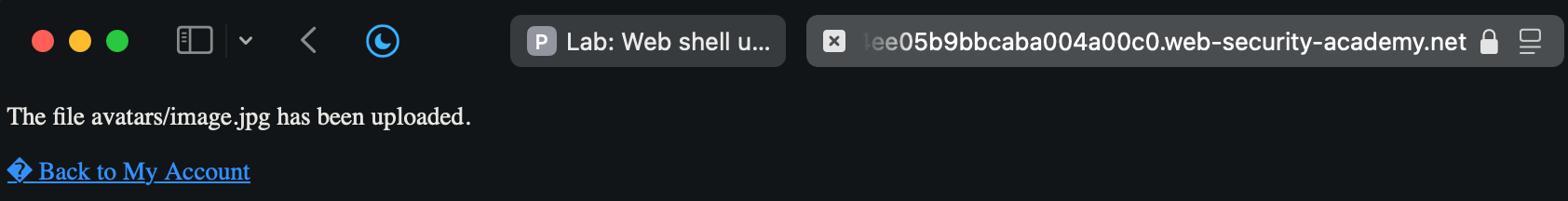 Lab - Web shell upload via path traversal